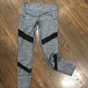 Forever 21 Gray leggings with black mesh